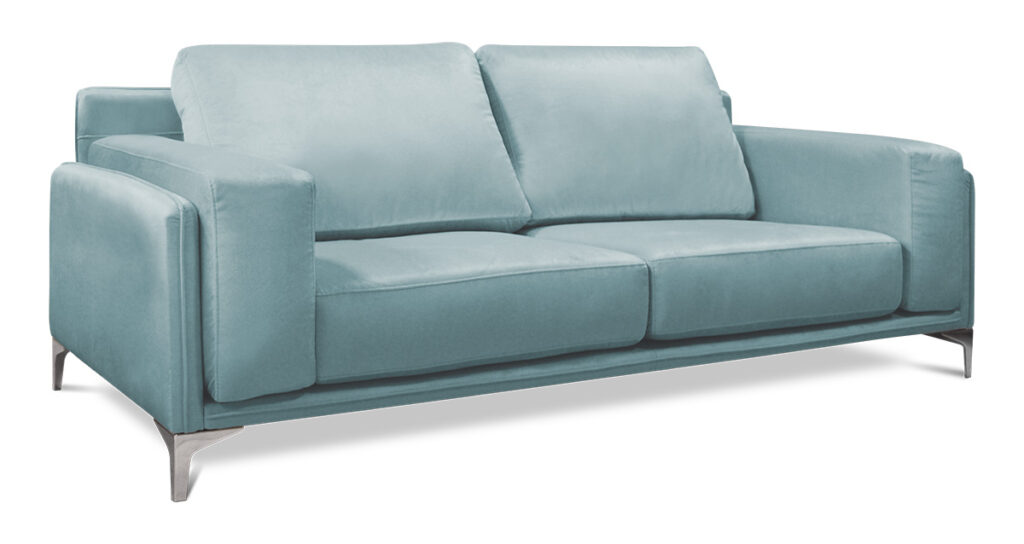 Sofá de dos asientos modelo Xenon de color azul