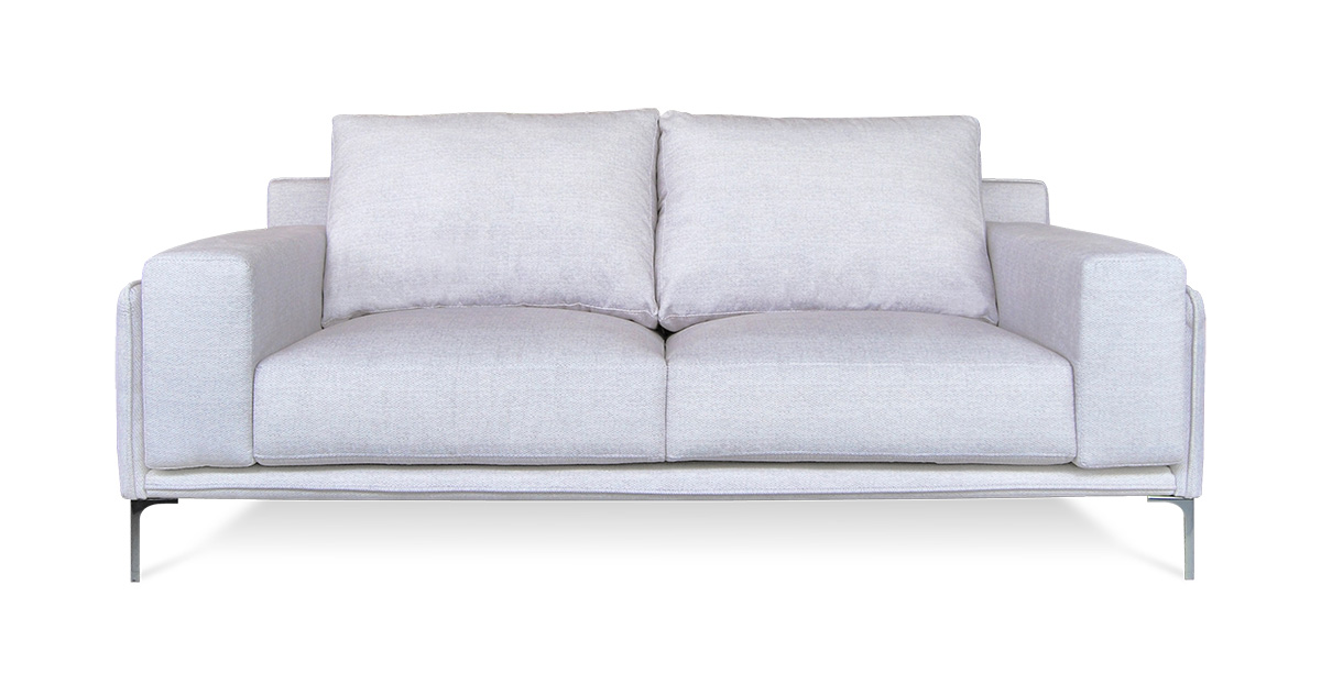 Sofá de dos asientos modelo Xenon color blanco