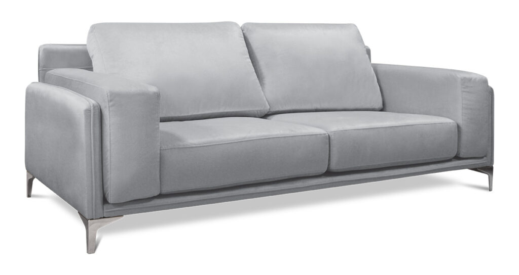 Sofá de dos asientos modelo Xenon de color gris